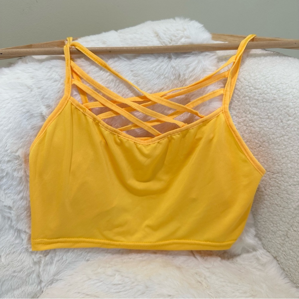 Yellow Crop Top